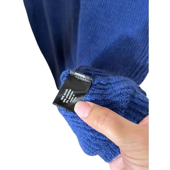 Lane‎ Bryant Cowl Neck Sweater Dress Blue Size 22/24 - Picture 7 of 9